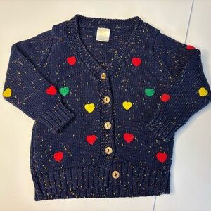 Colorful Heart Pattern Kids Sweater